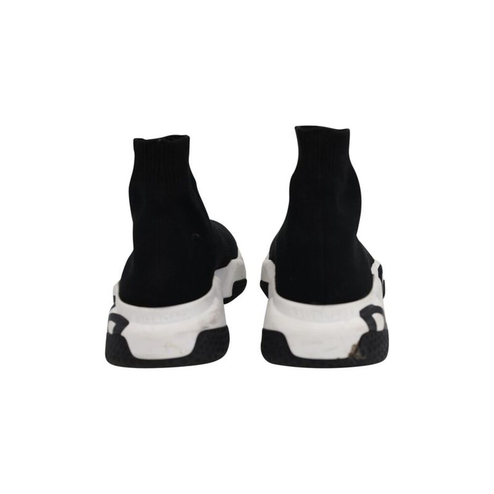 Balenciaga Recycled Knit Graffiti Sneaker In Black Polyester - Picture 8 of 8